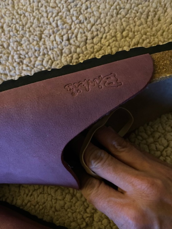 Birkis Amsterdam Plum Leather Slip-On Clog size 40! - Picture 12 of 13